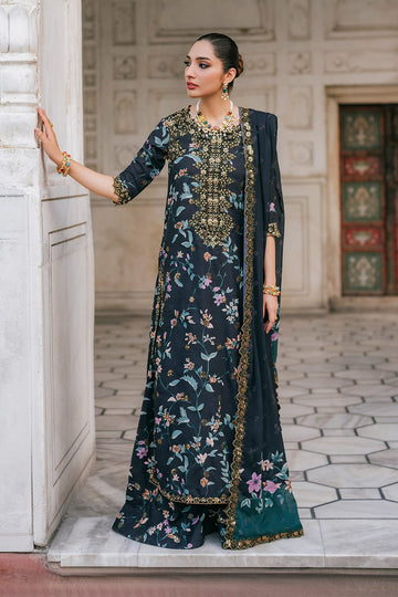 IZANIK lawn printed shirt with chiffon duppta ZB102