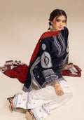 JAZMINE UNSTITCHED EMBOIDERED DHANAK WITH PRINTED SHAWL ZB01