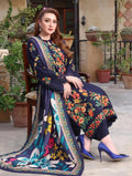  DHANAK EMBROIDERED SHIRT WIT  PRINTED SHAWL_ZB022