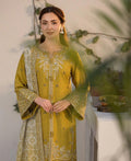 Dhanak-3PC Embroidered Shirt with Digital Printed Wool Shawl_ZB027